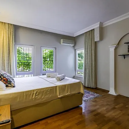 Chic W A Fireplace Pool Terrace In * Alanya